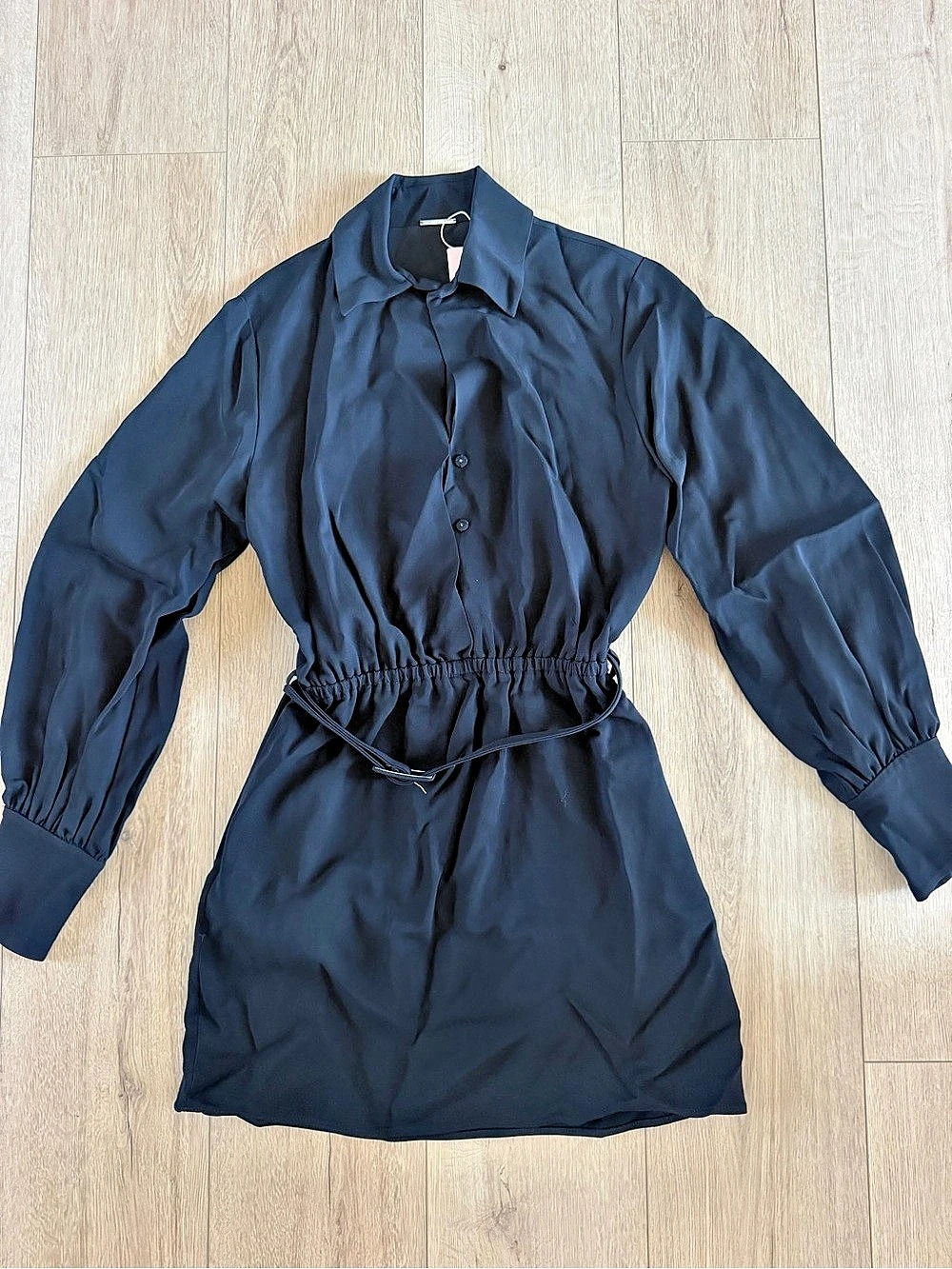 ALEXIS Levina Dress Long Sleeve Mini Dress in Black Size Medium NWT
